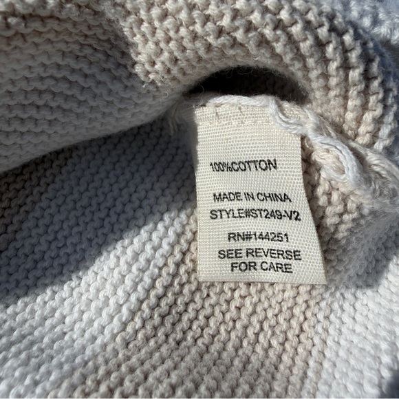 Moon & Madison Striped Knit Collared Crop Sweater (Size S) - Picture 6 of 6